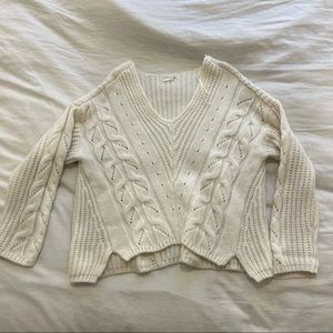 by Anthropologie cream wool sweater